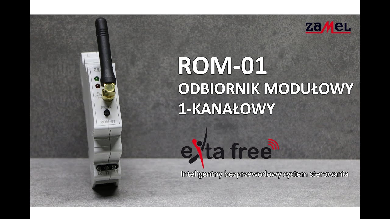 ROM-01 Radiowy odbiornik modułowy 1-kanałowy exta free Zamel