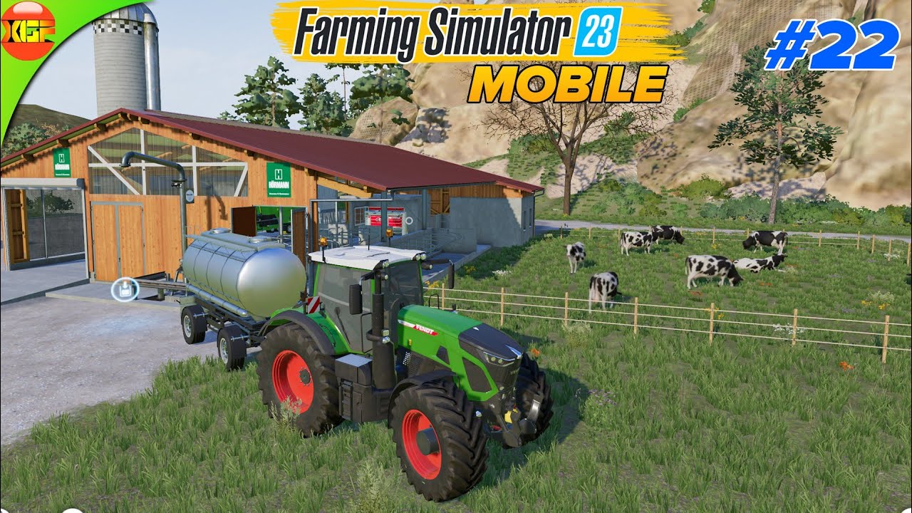 Planting & Harvesting Sunflower, Selling Milk | Farming Simulator 23 Amberstone #22