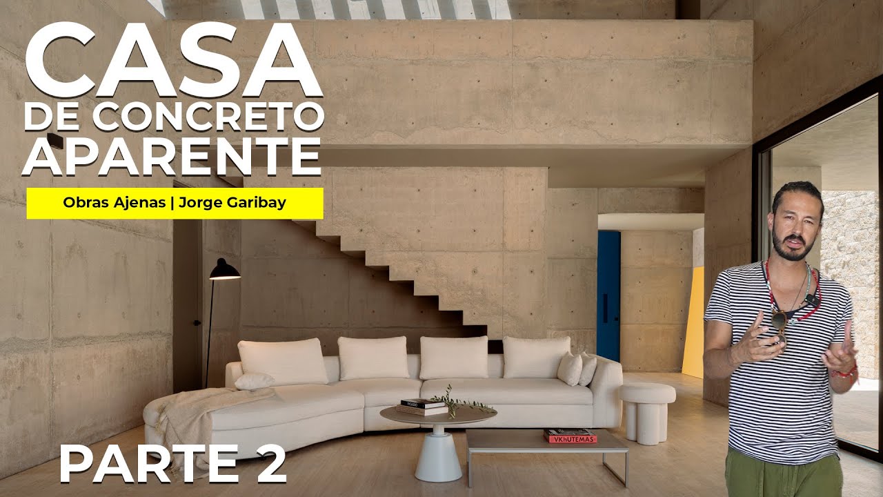 CASA de CONCRETO APARENTE con HERMOSOS PATIOS y JUEGO de VOLÚMENES | Obras Ajenas | Jorge Garibay