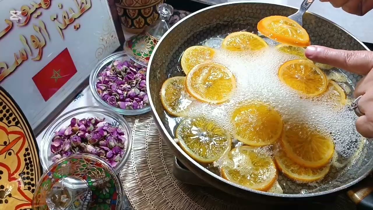 السفرجل معسل بطريقة زمان🥰😍👏 و البرتقال معسل لتزيين أطباق الضيافة💯👌👈❤️