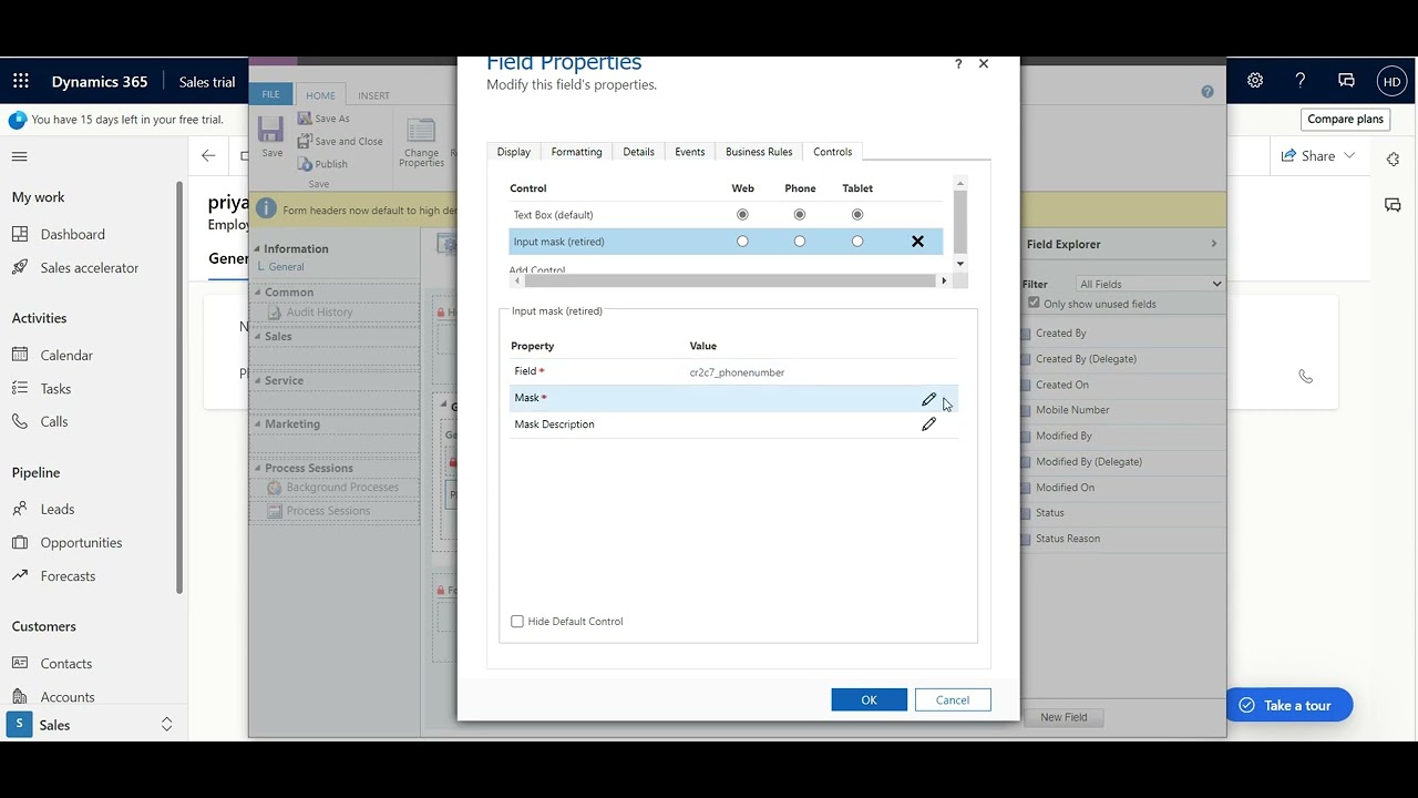 Phone Number validation in Dynamics CRM
