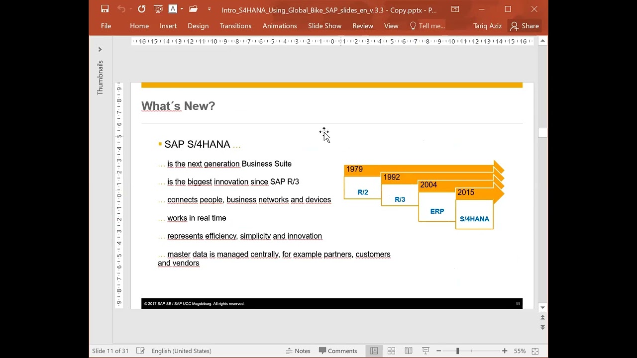 01. Introduction to SAP S/4HANA