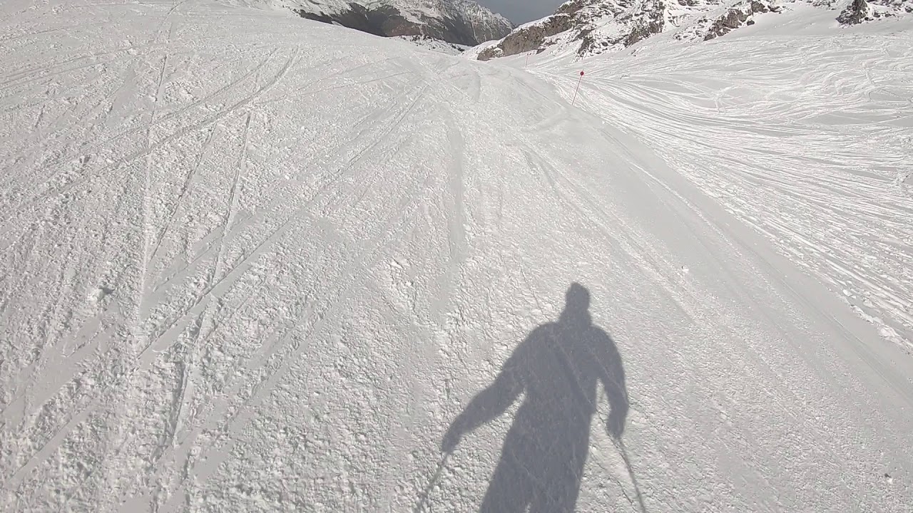 Bajando la pista de la Rinconada.Candanchu