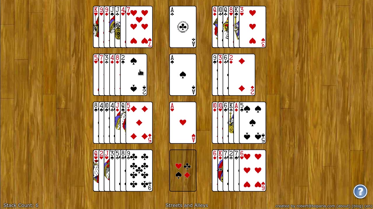 Streets and Alleys Solitaire - How to Play