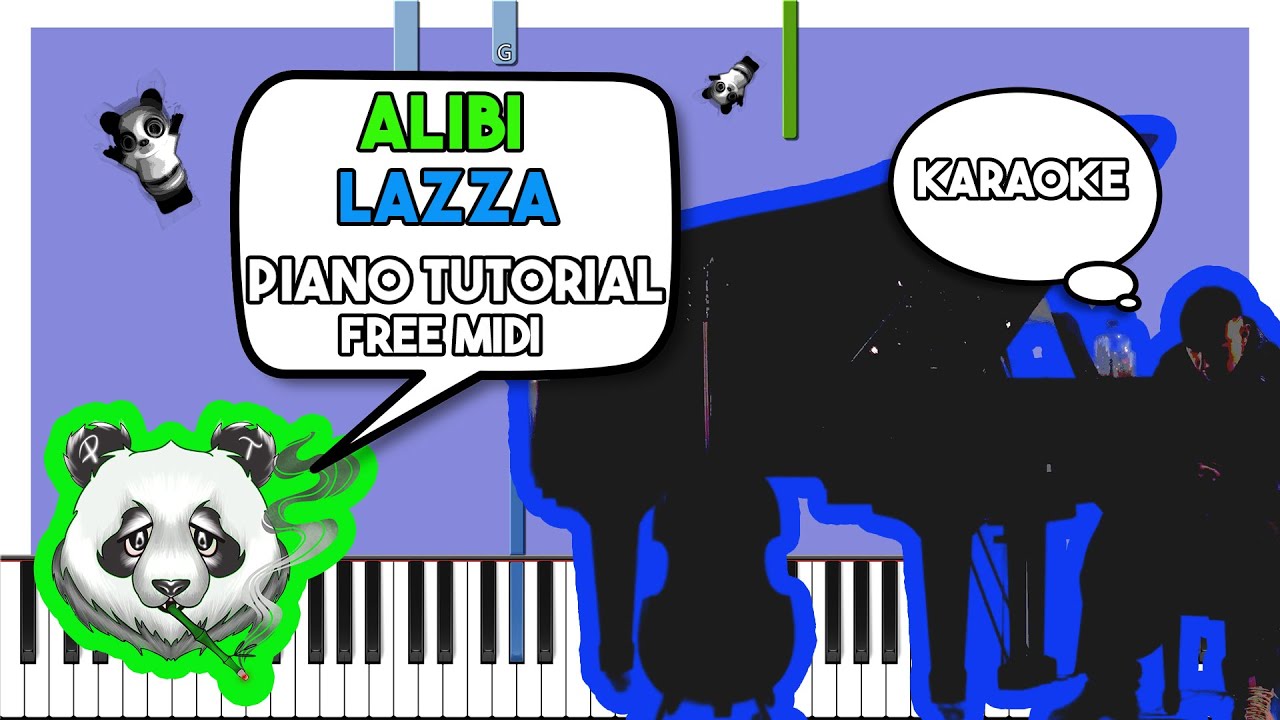 LAZZA - ALIBI (CONCERTOS) - INSTRUMENTAL Piano Tutorial