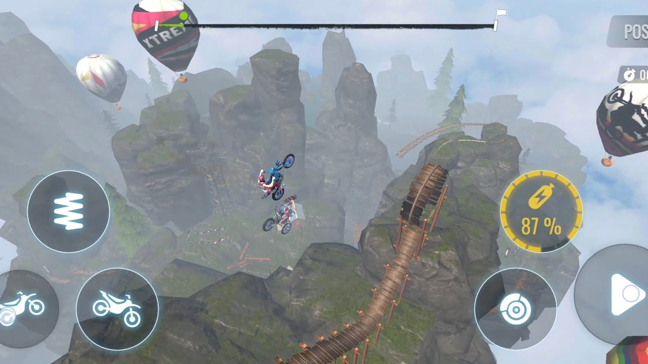 TRIAL XTREME STUNT ON HOT AIR BALLOON 🎈  ULTIMATE BIKE DRIVING ZONE 3D EXPERIENCE 