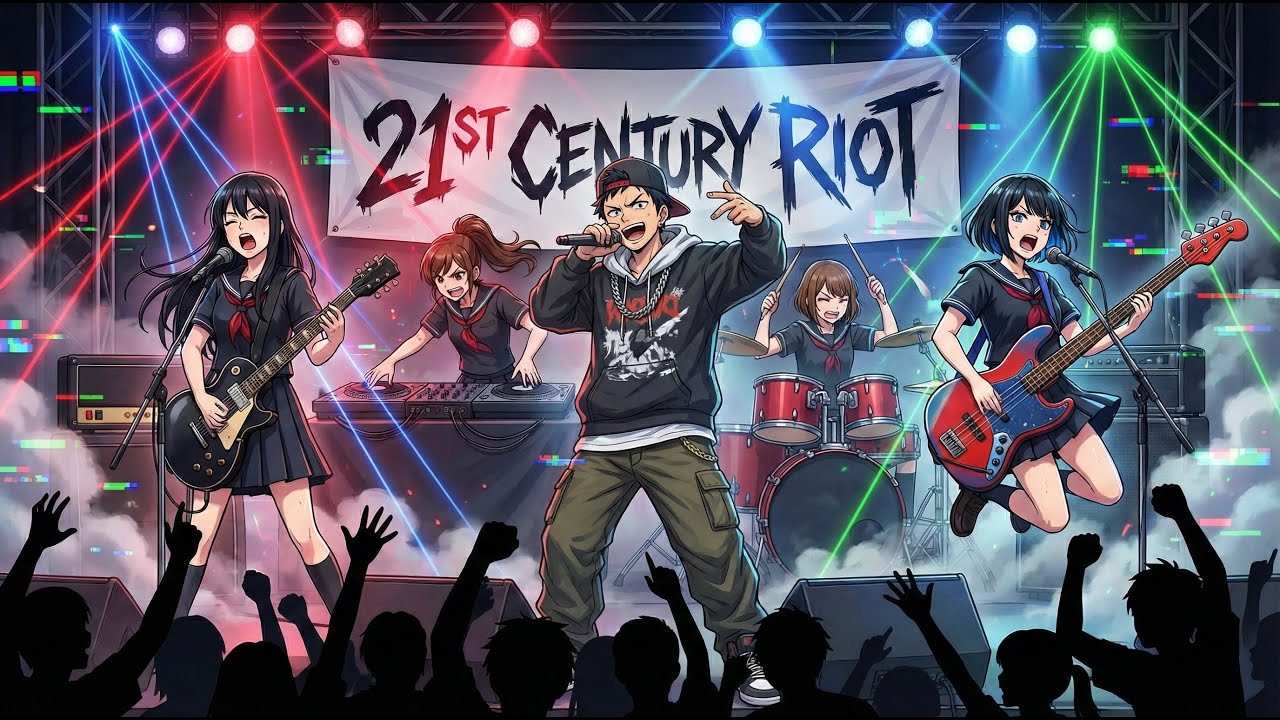 もしもJKバンドがDragon Ashの『21st Century Riot』をカバーしたら…【Cover by 永愛(AI)高校軽音部】