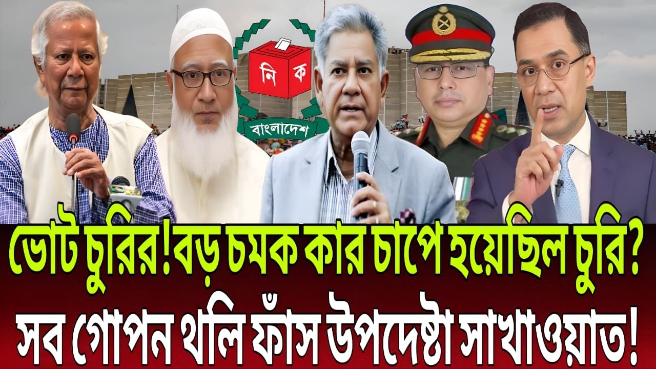 বড় চমক! কার চাপে হয়েছিল ভোট চুরি? বিস্ফোরক গোপন নথি ফাঁস করলেন উপদেষ্টা সাখাওয়াত || Talk Show Live