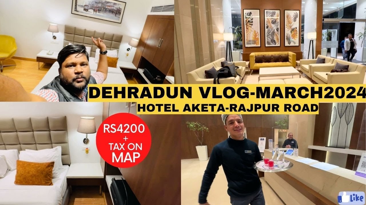 Hotel Vlog | 3 Star Hotel in Dehradun | Hotel Aketa Rajpur Road Dehradun #vlog #corporatetravel
