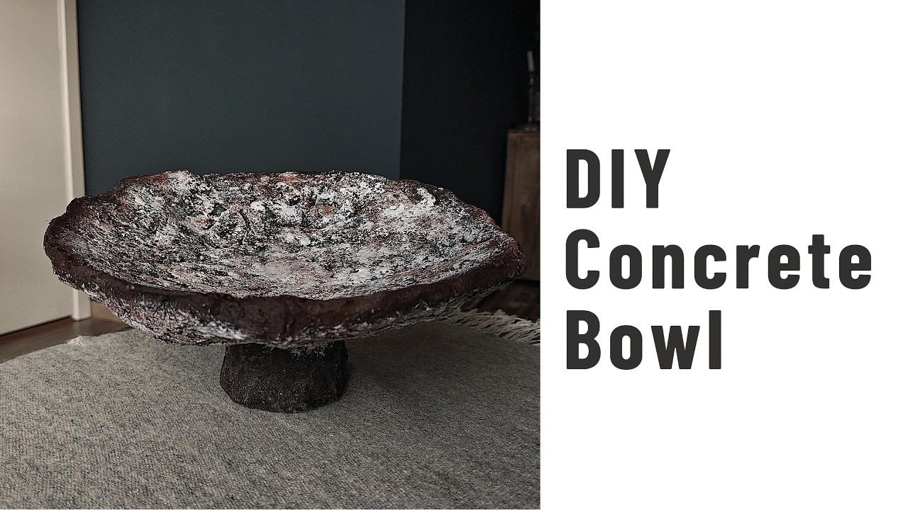 Minimalist Rustic Home Decor | DIY Concrete Vase from an Exercise Ball