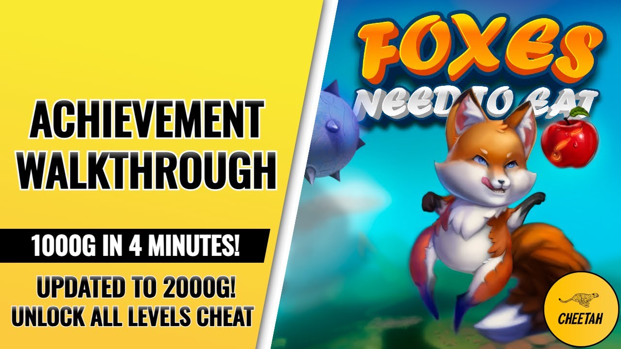 FOXES NEED TO EAT - UPDATED TO 2000G! Achievement Walkthrough (1000G IN 4 MINUTES) All Levels Cheat