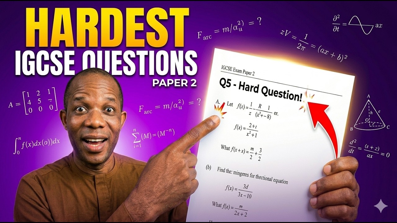 All the Hardest Questions in IGCSE 0580/22 Paper 2 Solved (2024)