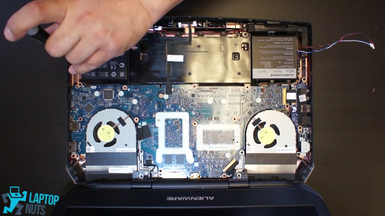Laptop Alienware 15 R2 Core i5 Disassembly Take Apart Sell. Drive, Mobo, CPU & other parts Removal