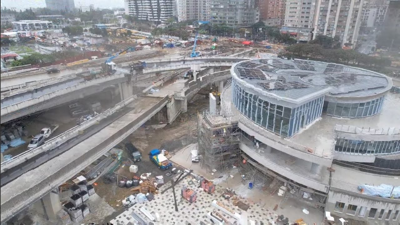 2026.03.04  淡江大橋  淡水端 開工後觀察 各區更新進度施工概況  空拍 LIVE 直播