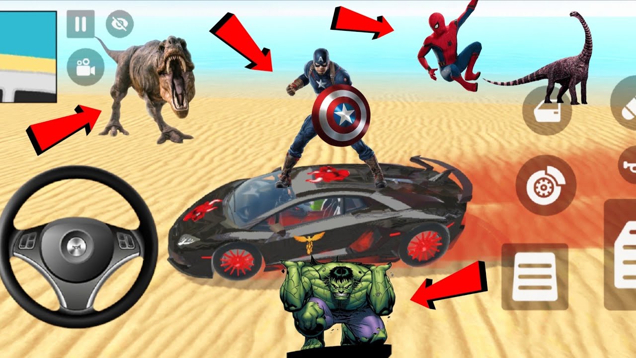 Franklin Techno Gta 5 Modified Thar Car Bike 3d Sinchan Car indian Theaft Auto Simulator Game video