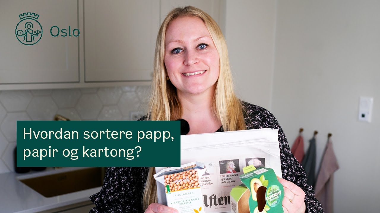 Hvordan sorteres papp, papir og kartong i Oslo?