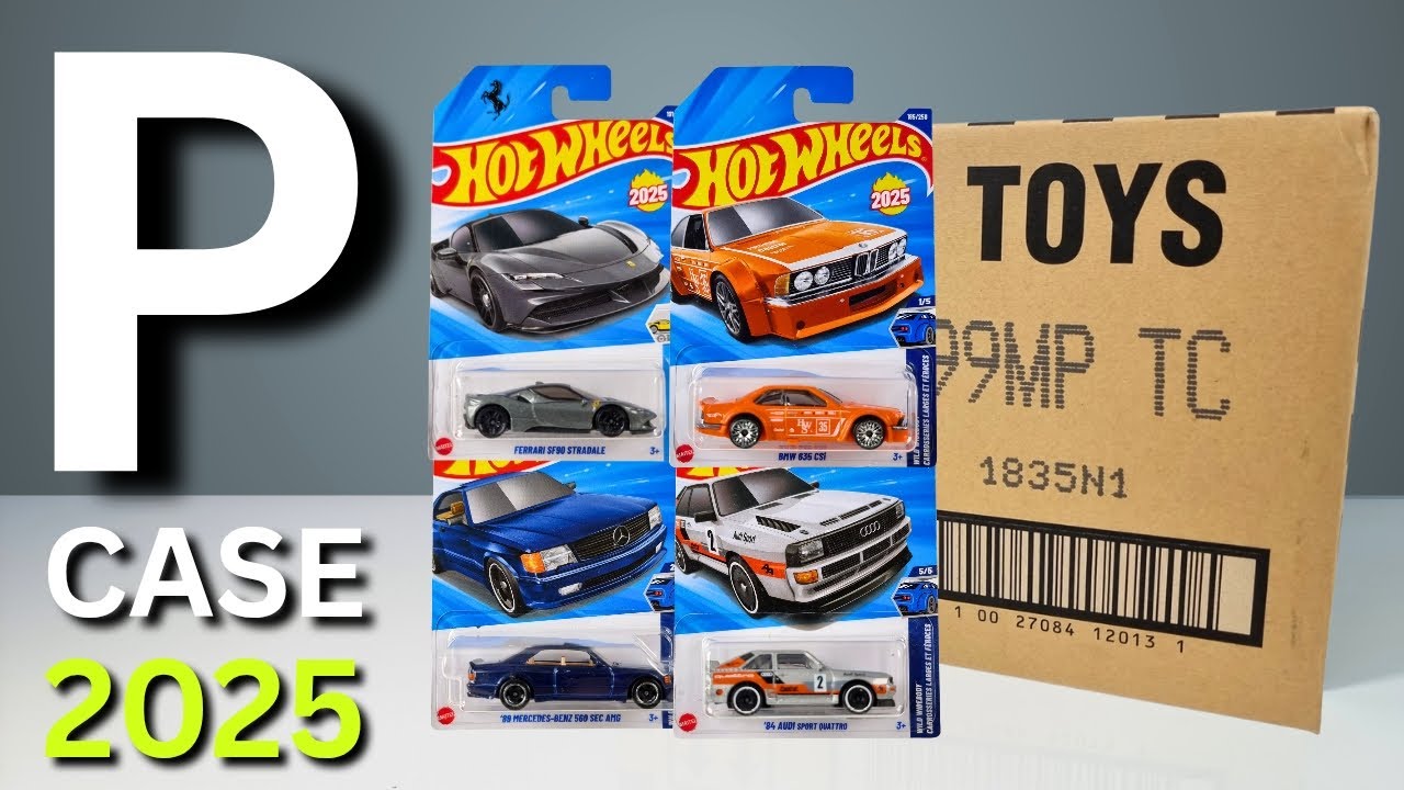 Unboxing Hot Wheels 2025 - P Case