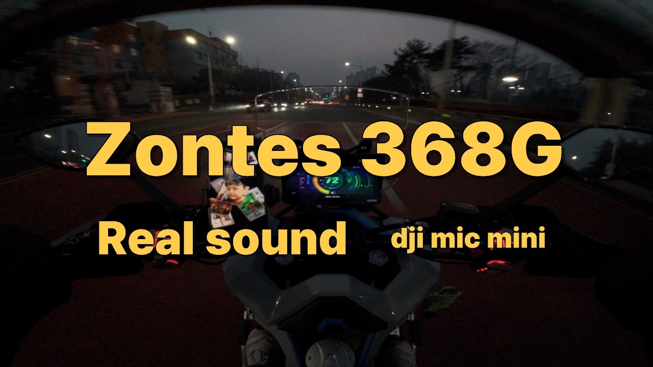 Zontes 368G real sound in Korea #pov