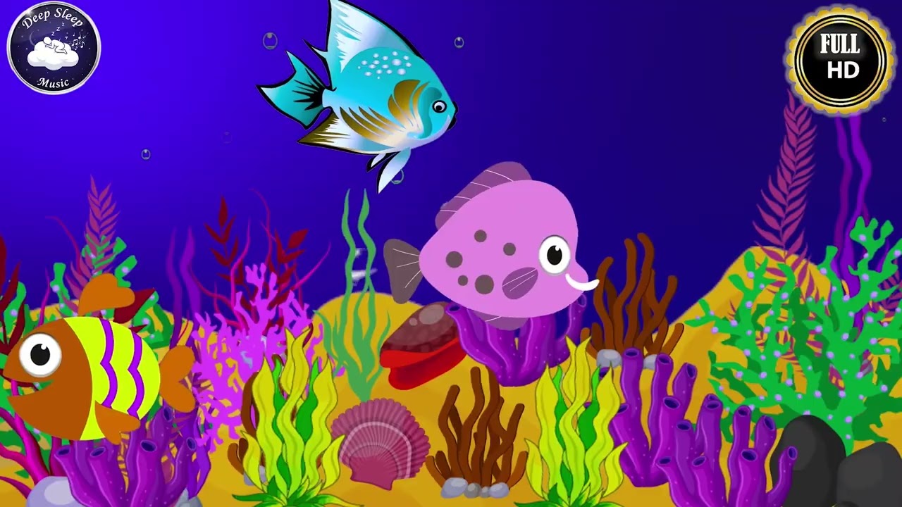 Enchanting Fish Baby Lullaby for Sweet Sleep  Soothing Music for Babies || Deep Sleep#relaxingmusic