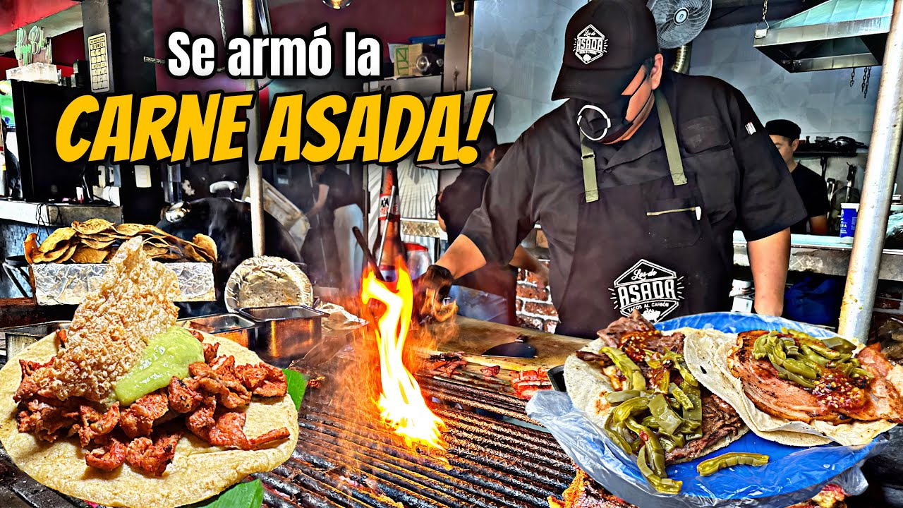 Los mejores TACOS de CARNE ASADA de la CDMX! 🥩 🌮