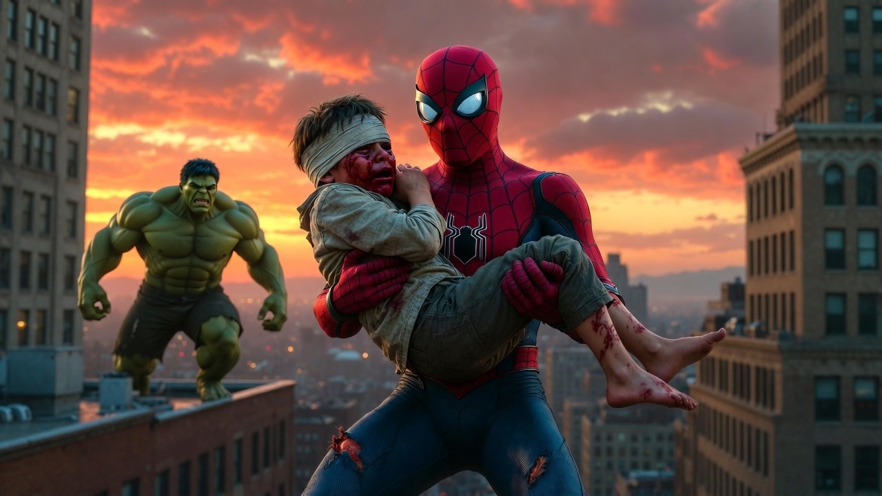 Spider-Man #Saves Hulk’s Son – The Most Emotional Superhero Story! 🕷️💚