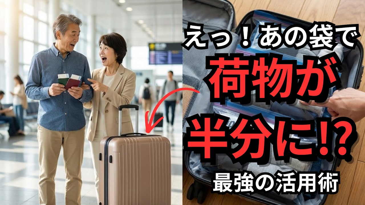 【意外な盲点】最強の旅行グッズはスーパーに売っていた！？大人のジップロック活用術