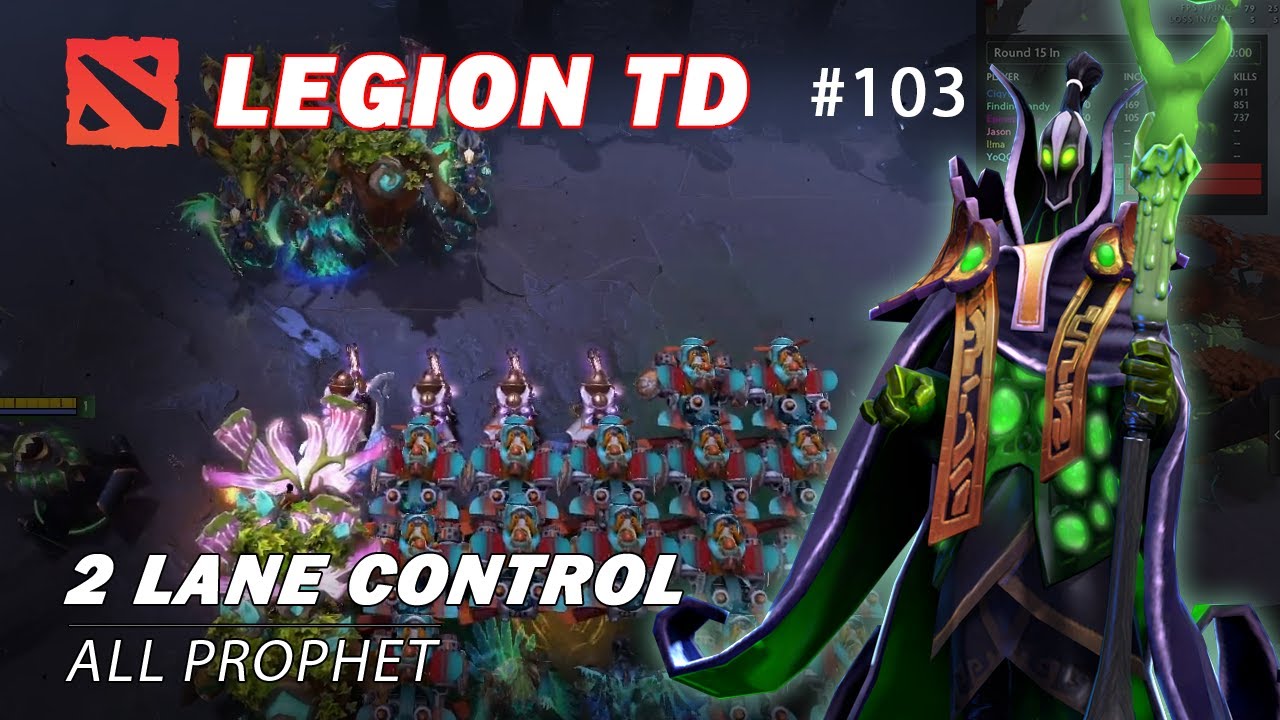 Legion TD Dota 2 Gameplay Solo Rank Push | Close Late Game