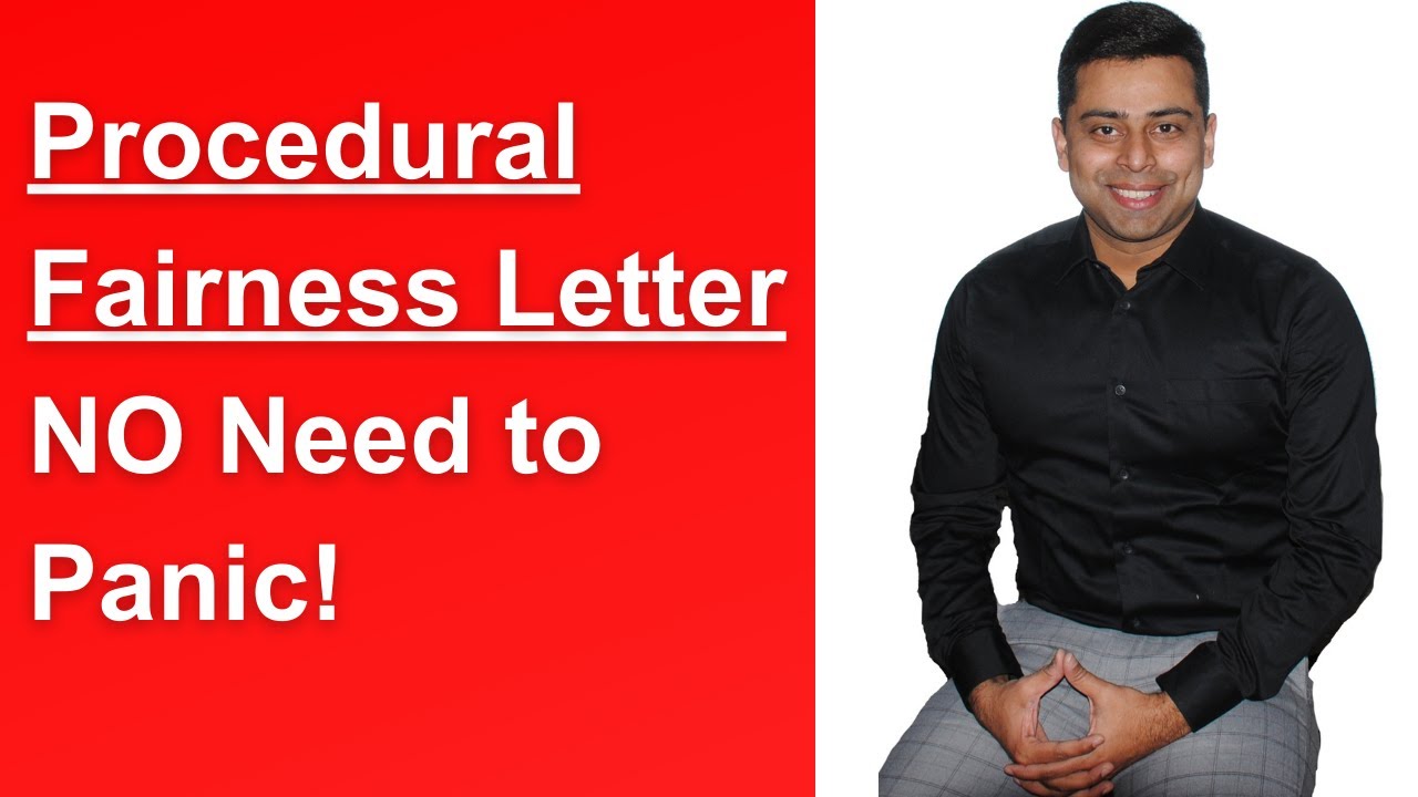 PROCEDURAL FAIRNESS LETTER | NO need to panic | Understand your options.