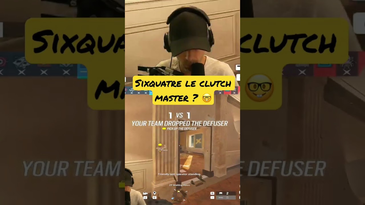 Sixquatre, le clutch master 🤓 #r6fr #r6 #france #clip #rainbowsixsiege #shorts