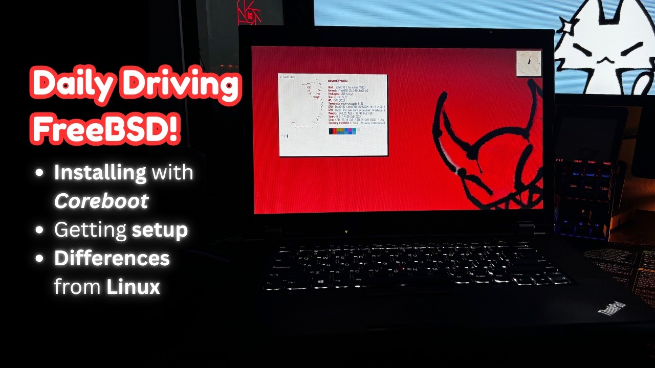 FreeBSD on a Corebooted ThinkPad: The Good, The Bad, The Weird