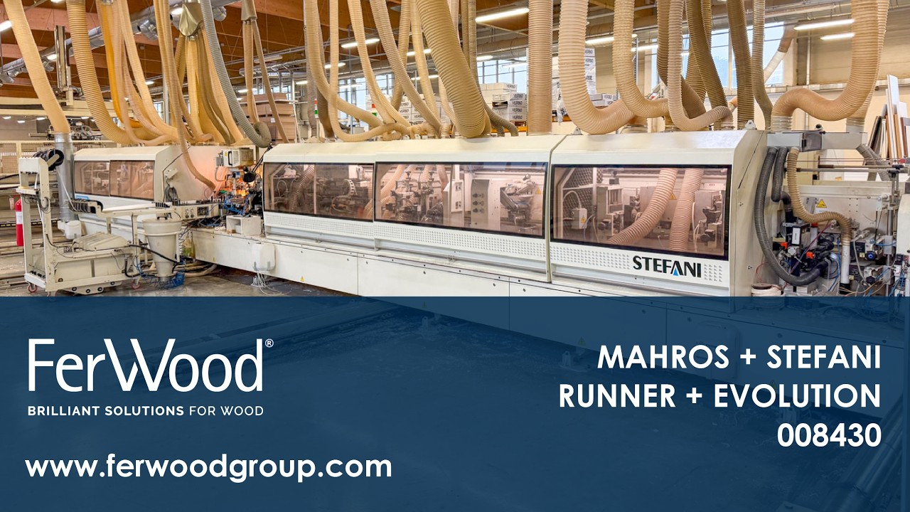 Linea di Squadrabordatura SOFT-FORMING in azione -MAHROS+STEFANI - RUNNER+EVOLUTION -Ferwood- 008430