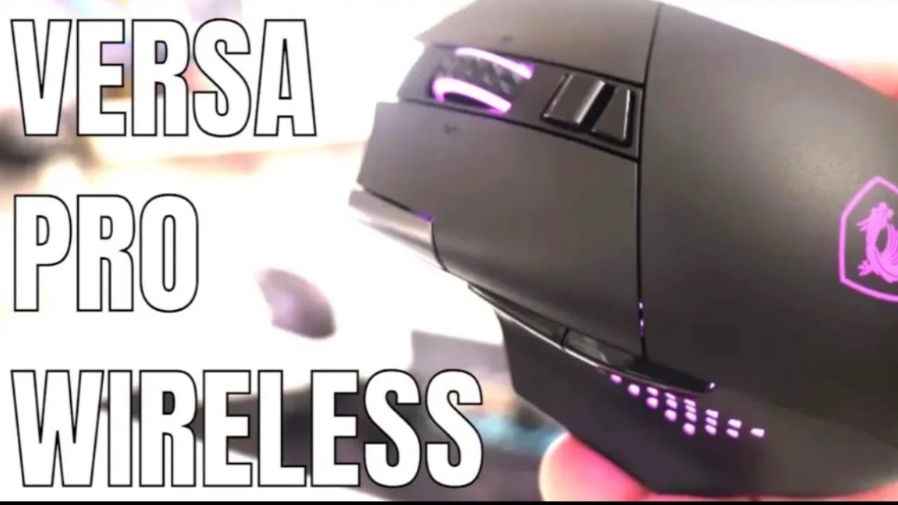 8K Polling Rate QI Charging Multimode Wireless Gaming Mouse MSI Versa Pro