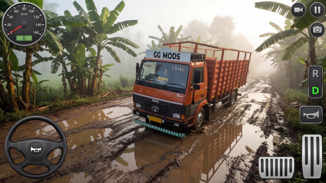 Tata 1109 Ltd Truck on Dengerous Narrow Mud Off-Road Driving 😱 | Bus Simulator Indonesia Gameplay 