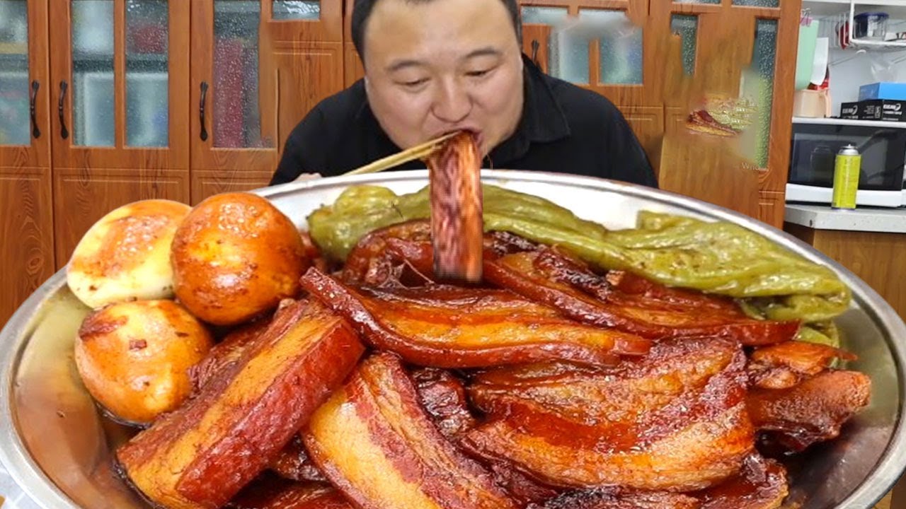 20斤五花肉，阿强做正宗名吃“把子肉”，肥而不腻，下饭神器 |Mukbang【cram阿强】