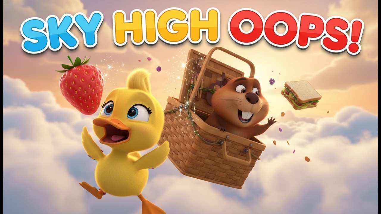 The Sky-High Picnic Adventure: A Fun 3D Kids Cartoon About Building Dreams and Facing Your Fears!