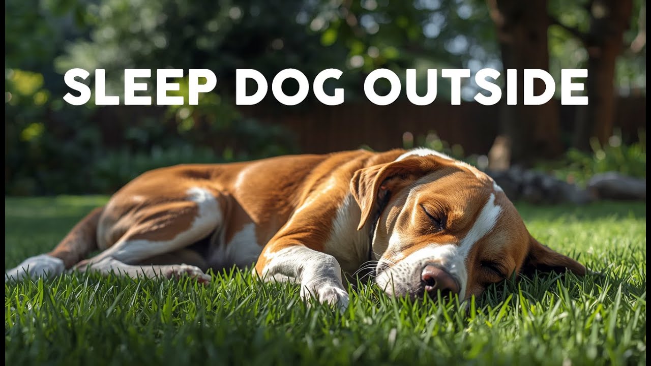 Sleep Dog Outside 🐶🌿 Piano Relaxing Music for Dogs | Calm, Cozy & Deep Sleep