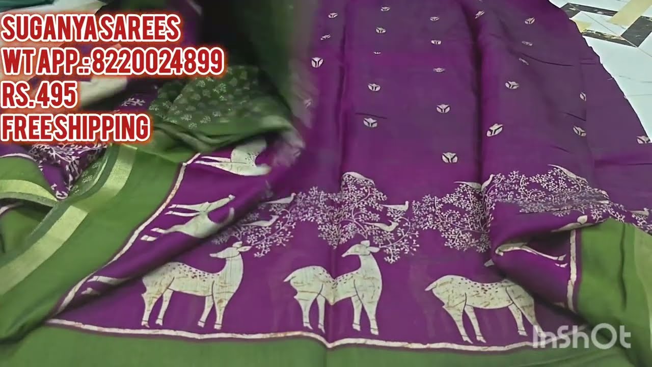 Offer Price Maheshwari Silk Soft Sarees Collection Missprint| #saree #maheshwarisilk #onlineshopping