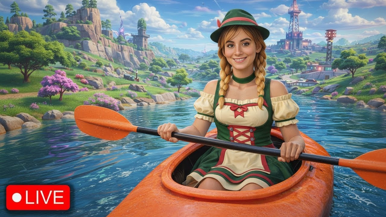 🔴LIVE - Learning How to Kayak in Fortnite 🤯