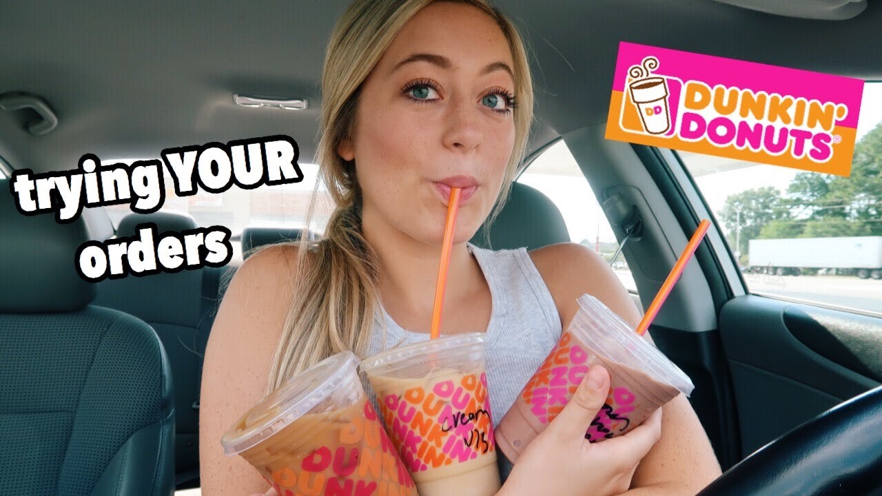 Trying My Subscribers Favorite Dunkin Donuts Drinks!