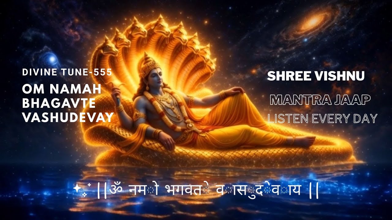 Om Namah Bhagavate vashudevay jaap |Divine Tune 555 #viral #youtubeshorts #love #ytshorts #god #