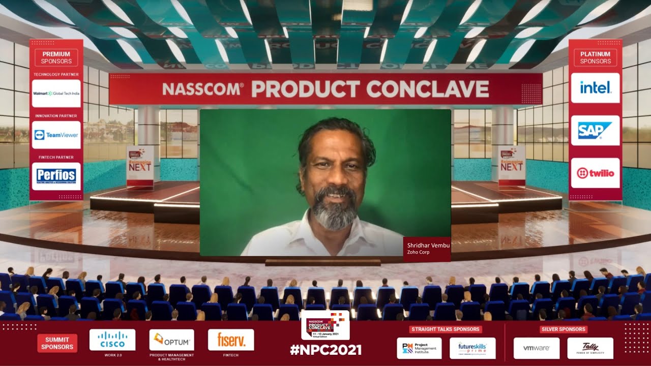 Rewriting the Product Playbook for India | Sridhar Vembu | Plenary Session - #NPC2021