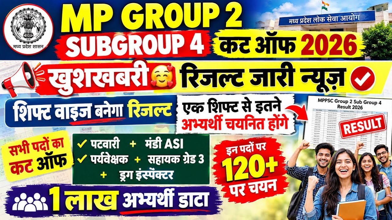 GROUP 2 SUBGROUP 4 EXPECTED CUT OFF | MP GROUP 2 SUBGROUP 4 CUT OFF 2026 |GROUP 2 SUBGROUP 4 CUT OFF