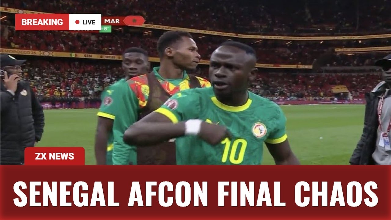 Senegal SHOCKS Morocco in CONTROVERSIAL AFCON Final Drama – Penalty Miss & Walk Off!  2026
