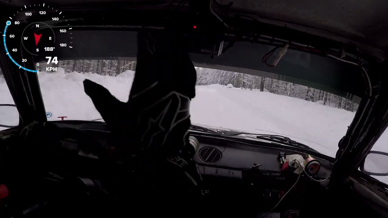Yleiskilpailun 17. nopein aika tällä pätkällä.  R.T.P ralli Lievestuore EK2