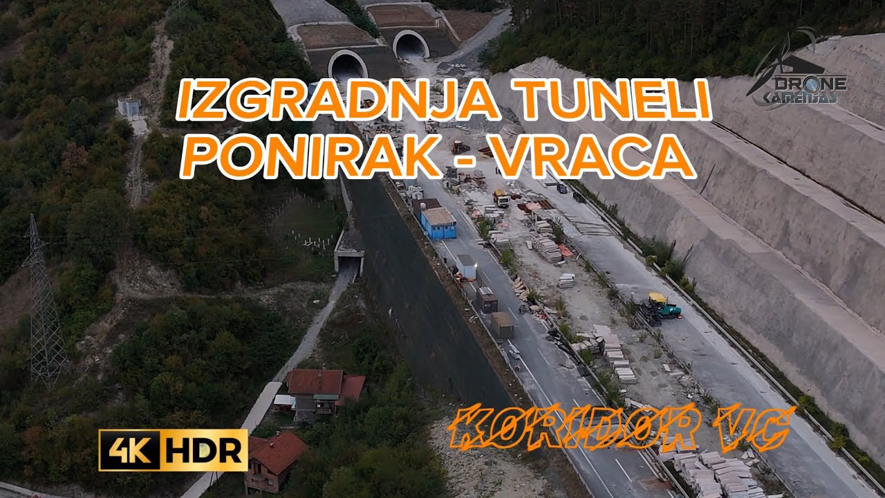 Intenzivirani radovi na tunelima Vraca - Ponirak #dronephotography #dronekamenjas #subscribe #4K
