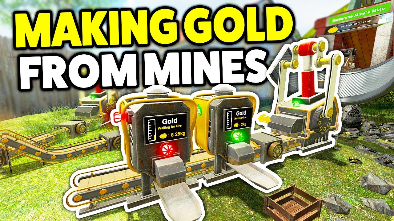 MAKING GOLD FROM AUTOMATED MINES! - Gmod DarkRP Life (Smelting Down TONS Of Gold Into BARS!)