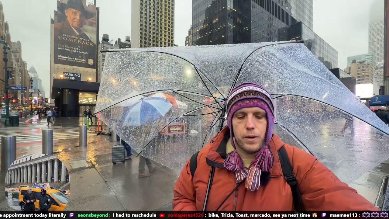 Live NYC 3/3 3 years IRL Rainy Birthday