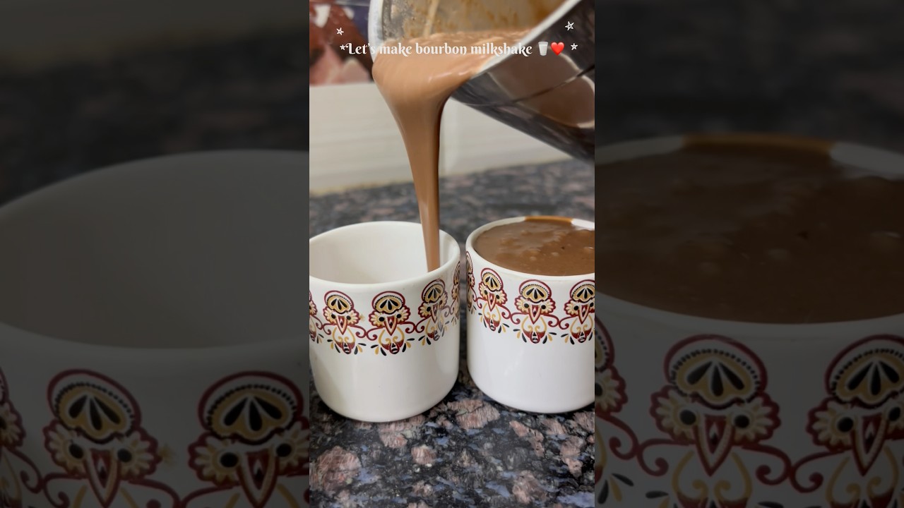 Let&rsquo;s make bourbon milkshake at home 🥛😋 #trending #food #cooking #milkshake #viralvideo #recipe