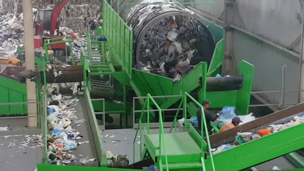 impianto di selezione rifiuti urbani