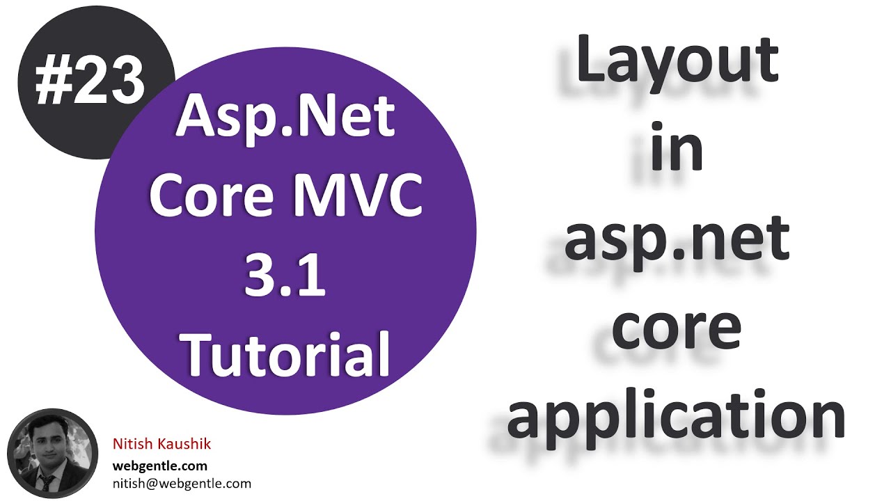(#23) Layout in asp.net core | How to create _Layout.cshtml in asp.net core | Asp.Net Core tutorial
